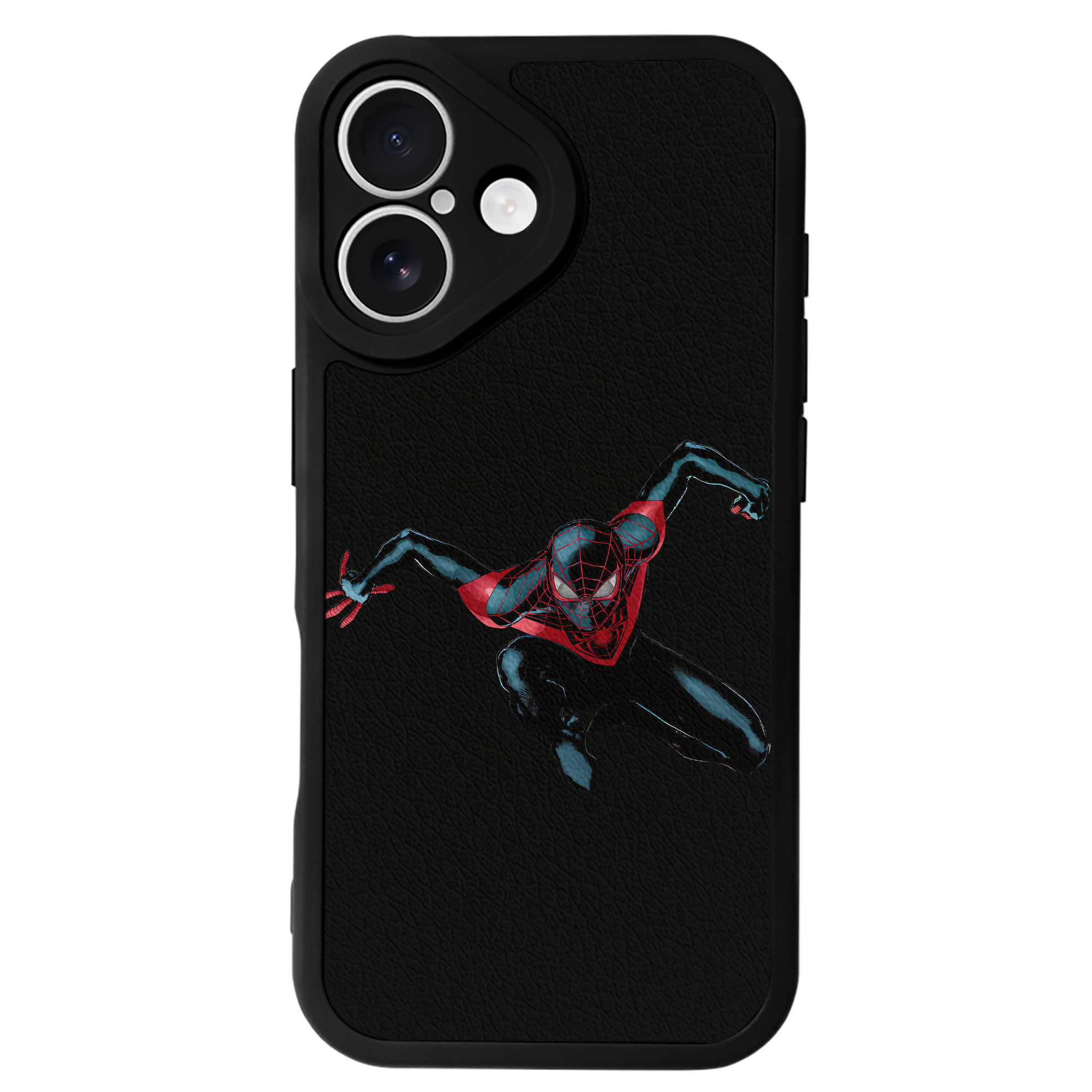 （画像用） Spider Man スパイダーマン 【iPhone 16シリーズ対応】シリコンスマホケース（レザー調） 材質：シリコン